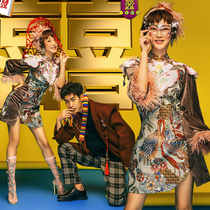 2019 new studio theme clothing vintage Chinese style couple photo wedding photography Cheongsam photo dress