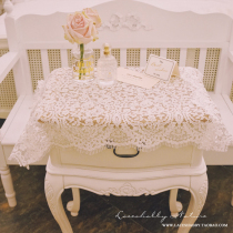Retro style light and luxurious custom bright sheet ultra-dense lace shabby original cover towel bed head cabinet table cloth