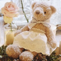 Cute Gift Plush Small Bear Dresses LACESHABBY Original Handmade Toy Children Girl Doll Swing