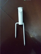 The sun umbrella is inserted in the