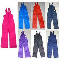 2019 childrens ski pants with straps exported to Germany ski clothes windproof and warm outdoor ski resort ski pants