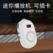 Portable portable card speaker loop player HD sound quality with display rechargeable plug-in player