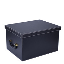 Meishang Korean leather storage box Large size storage box Creative king-size covered debris finishing box