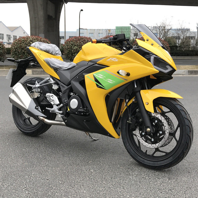 r3摩托车跑车国产大排量公路赛400地平线s款机车双缸水冷可上牌