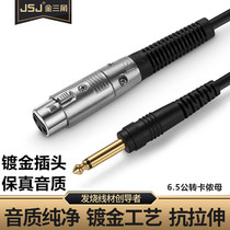 JSJ Balance Line Canon Line Microphone 6 5 Turn Kannon Mother Tune Sound Desk Microphone Connect Audio Line 15 20 m
