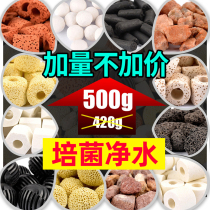 Fish Tank Water Purification Filter Material Nitrobacteria House Filter Material Aquarium Ceramic Ring Activated Carbon Coral Bone Volcanic Stone