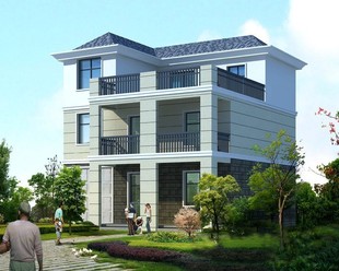 三层住宅设计图效果图新农村自建房屋v住宅价格图纸cad施工图11x11锦绣山河观别墅别墅园图片