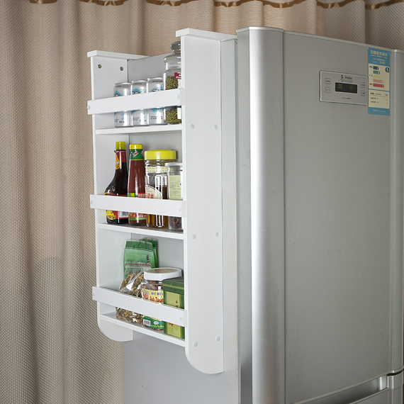 品味 宜家创意冰箱侧挂架厨房置物架壁挂调味品收纳架层架特价