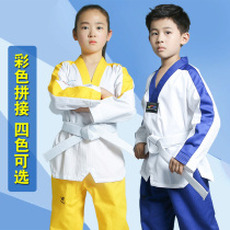 Holy Motion Taekwondo Costume Adult Kids Unisex Long Sleeve Dao Clothes Training Clothes Coach Clothes Performance Clothes