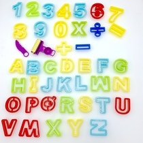 Childrens parent-child Plasticine science and education English capital letters number Children DIY handmade clay tool mold