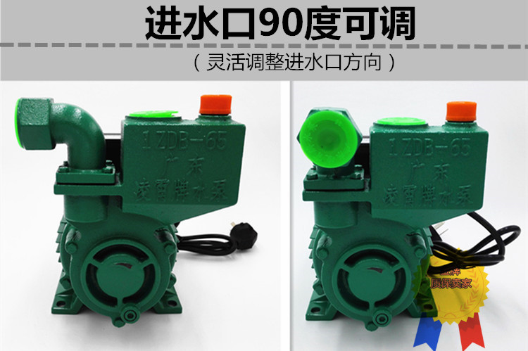 原装广东凌霄1zdb-35/45/65 自吸清水泵家用工厂自来水增压抽水机