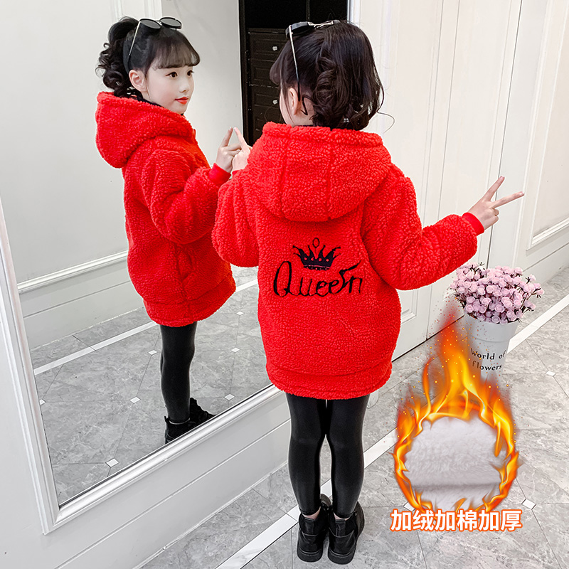 Girls cotton clothing 2022 Winter gas children thicken cotton coat baby sweet cotton cotton cotton cotton cotton cotton cotton in autumn winter