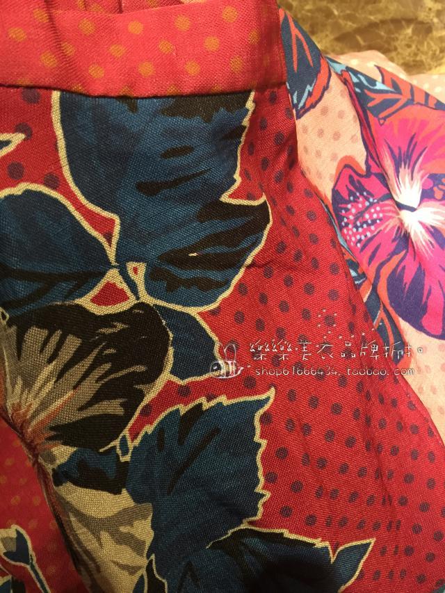 路易威登圖案紅色円點 20春 5月 新 REDY 印花花朵圖案 波點 大擺半身裙 路易威登紅色包