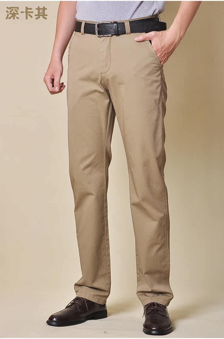 夏装休闲裤男薄款直筒纯棉宽松
