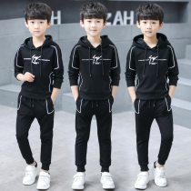 Childrens clothing boys spring suits 2018 new middle-aged childrens fashion sports two-piece casual Korean version of the tide 12 years old