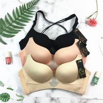 To the big underwear World Cup thick cross back small breasts gather no trace no steel ring sexy bra female