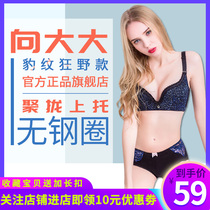To the big bra no trace no steel ring BAO WEN wild sexy thin bra gather together to collect the underwear set women