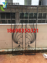 European style iron screen custom living room partition screen baking lacquer shoe cabinet toilet fashion hollow porch carving grid