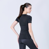 VERNAL HOPE PROFESSIONAL compression clothing WOMENs sports training short-sleeved tight-fitting quick-drying stretch fitness top T-SHIRT