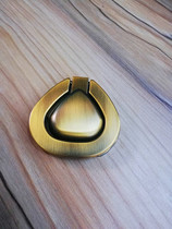 Yellow bronze heart-shaped small handle new secret handle flip cover open door handle