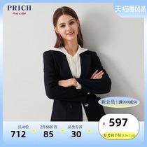 PRICH autumn and winter new coat female OL Korean fashion small suit PRJK94T01M