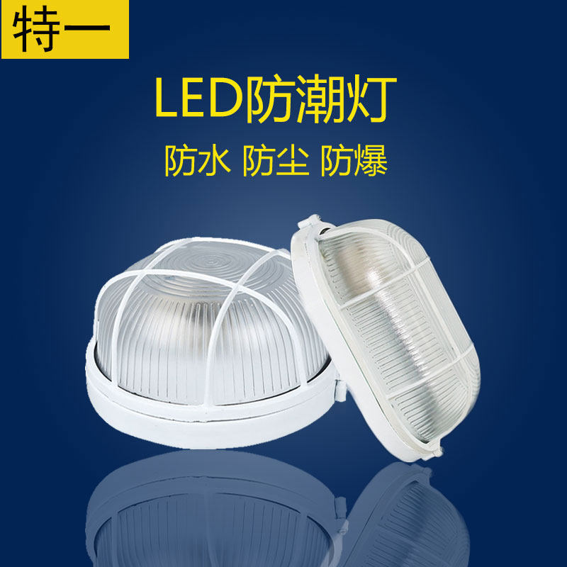 led防水灯防爆灯罩防潮灯阳台灯防雾灯三防灯浴室灯卫生间灯包邮