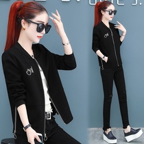 2021 spring new short jacket casual baseball suit February 8 womens wild ins Harajuku niche tide