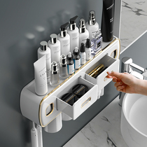 Toilet Supplies Grand full home washstand Wash Bench Cosmetics Toothpaste Toothbrushes Containing Shelve free of punch