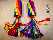 Transwarp cylinder type diamond junction transfer cylinder Tibet pure handmade textile hanging decoration auspicious knot car hang safe knot large number