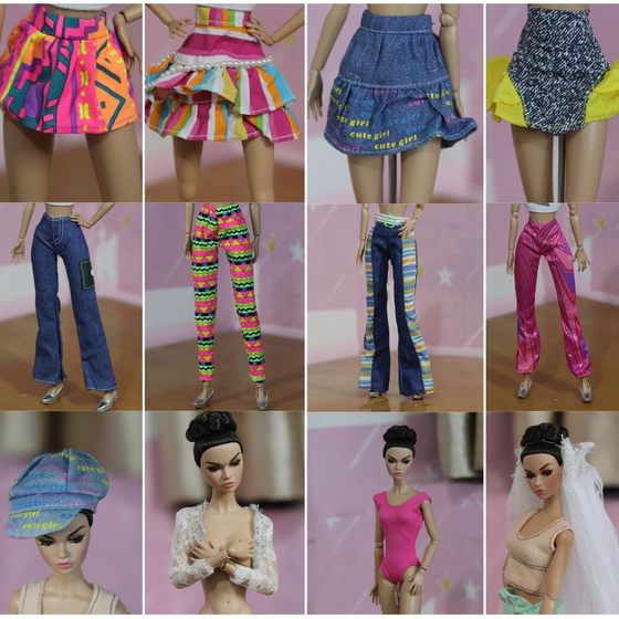 Clearance 58 free shipping 30cm Baba baby jeans short skirt, trousers, hat, cloak, veil, Bezer can be worn Clearance 58 free shipping 30cm Baba baby jeans short skirt, trousers, hat, cloak, veil, Bezer can be worn