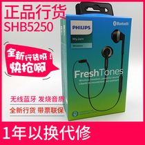 Philips SHB5250 Wireless Sports Bluetooth Headset Running Phone Earbuds for iPhone