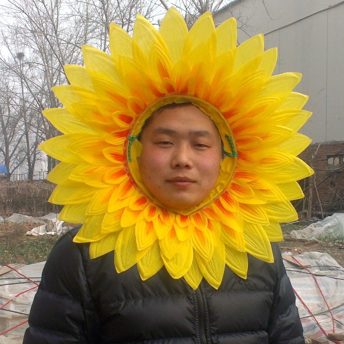 00 舞蹈道具向日葵道花仿真花幼儿园演出太阳花手拿花运动会多层葵花