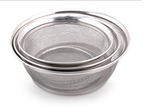 Stainless steel basket taomee lan fruit basket vegetable basket multi-purpose stainless steel li shui lan two