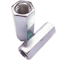 Galvanized lengthened nut connector wire rod connected outer hexagonal round screw cap butt thickened M8 * 50 10