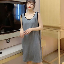 Summer sexy MM2 - 300 kg ultra - large loose and sleeveless rear in long pajamas vest in tide