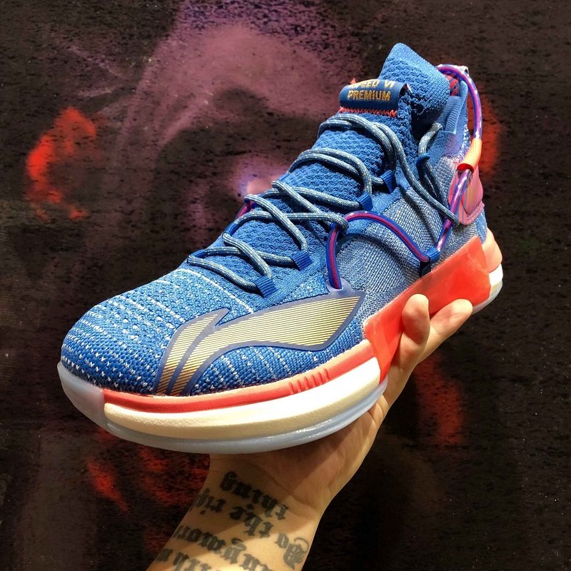 李宁正品闪击6驭帅15减震中帮高帮运动篮球鞋abap07169aq00119