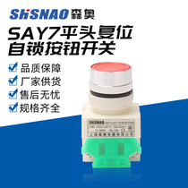 Shanghai Senyo SAY7-11BN BNZS LAY37 Y090 Self-Reset Self-Lock Flat Button Switch