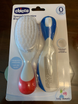 Chicco Wise High Baby Comb Baby Comb To Tire Scale Scalp Massage Newborn Child Soft Hair Safety Comb Suit