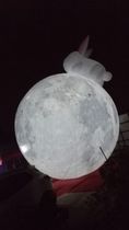 Mid-Autumn Festival Inflatable Moon Ball Air Model Inflatable Jade Rabbit Moon Light Air Model Luminous Moon Inflatable Moon Rabbit