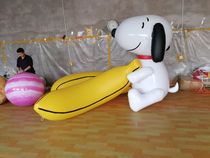 Inflatable simulation banana Air model nightclub party decoration banana cartoon man PVC fruit vegetable Air model doll