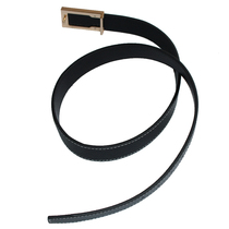 Belt Unisex inner needle buckle Double-sided microfiber imitation leather double-line round hole plate buckle Belt Scratch-resistant pull-resistant belt