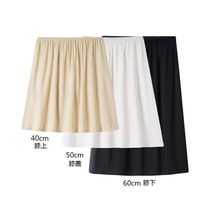 Summer Modale inner lining Skirt Bottom Skirt Half Body Dress Anti Walking Light Black Anti-Veil Skirt Safety Skirt Short Skirt Woman