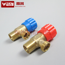 Total Copper Triangle Valve Hot And Cold Water Angle Valve Water Inlet Switch Corner Valve Brass Primary hotel Engineering Common special price