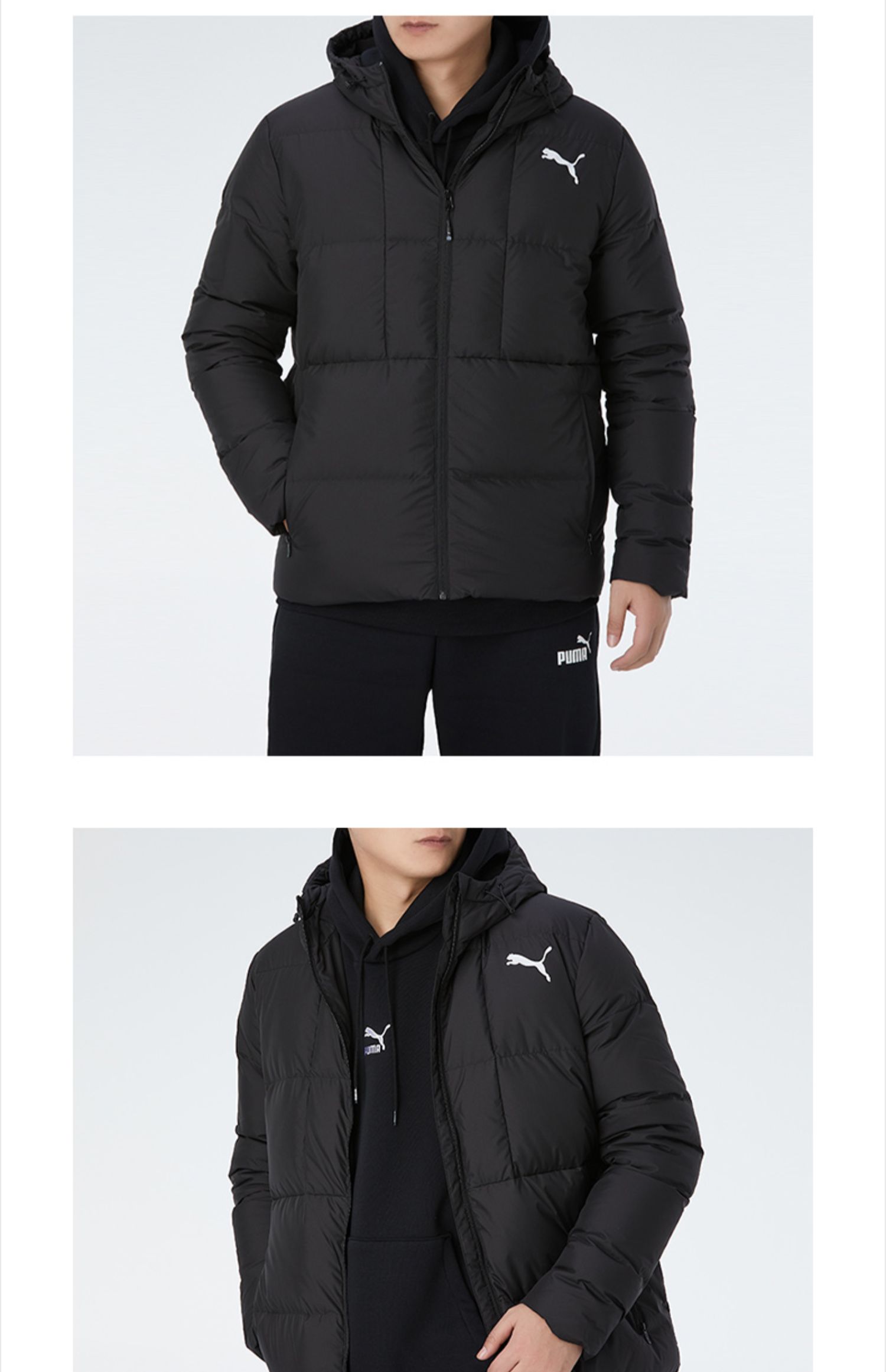 puma彪马官网外套男装短款羽绒服秋冬季新款运动服连帽保暖棉衣服