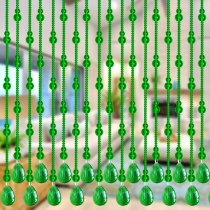 Green gourd crystal bead curtain Partition curtain Living room aisle bedroom toilet door curtain Decorative Feng Shui household hanging curtain