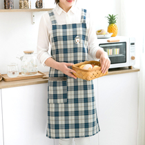 2021 New apron ladies adult kitchen overalls men home waterproof oil-proof cooking Fashion Net Red