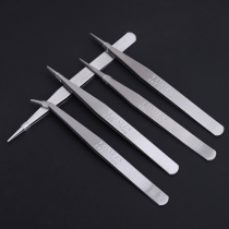 Tweezer Tool Maintenance Mobile Phone Small Clip Stainless Steel Thickening Plus Hard Tip Mouth Head Butt Bend Mouth Precision