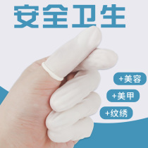 Rice White Latex Hand Fingerstall Antistatic Dust-free Purifying Electronic Rubber Laupo Beauty Mechia Industrial Hand Fingertips