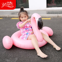 Swimming childrens swimming ring thickened baby White Swan Flamingo Swimming ring Childrens Mount cute baby seat