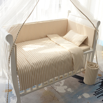 Baby bedding cotton cotton newborn organic cotton spring and autumn baby bed mosquito net winter kit customized